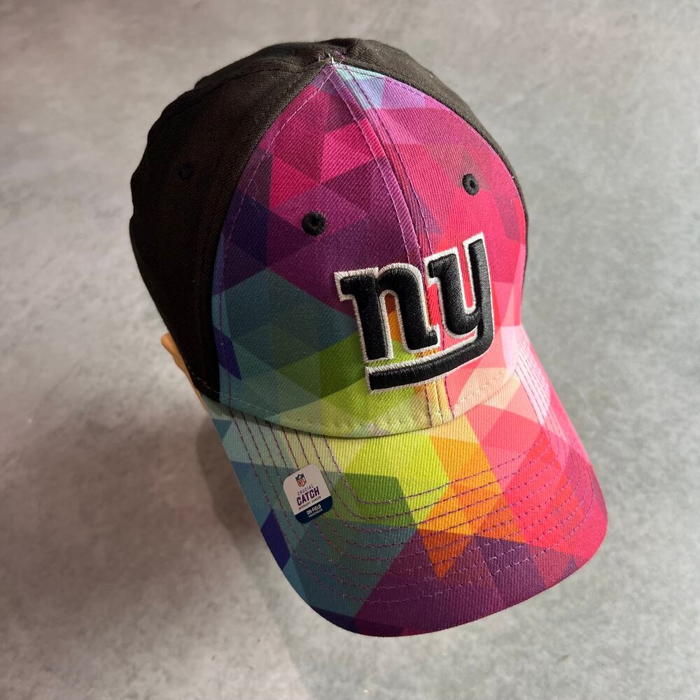 New York Giants New Era Crucial Catch 39THIRTY Flex-Fit Hat Cap New Size S/M